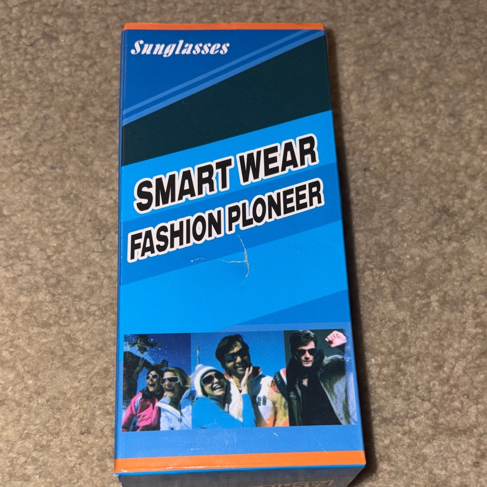 Super Sunglasses Smart Wear Fashion Pioneer - Blue and Orange-Bluetooth